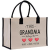 this grandma belongs to personalized tote bag