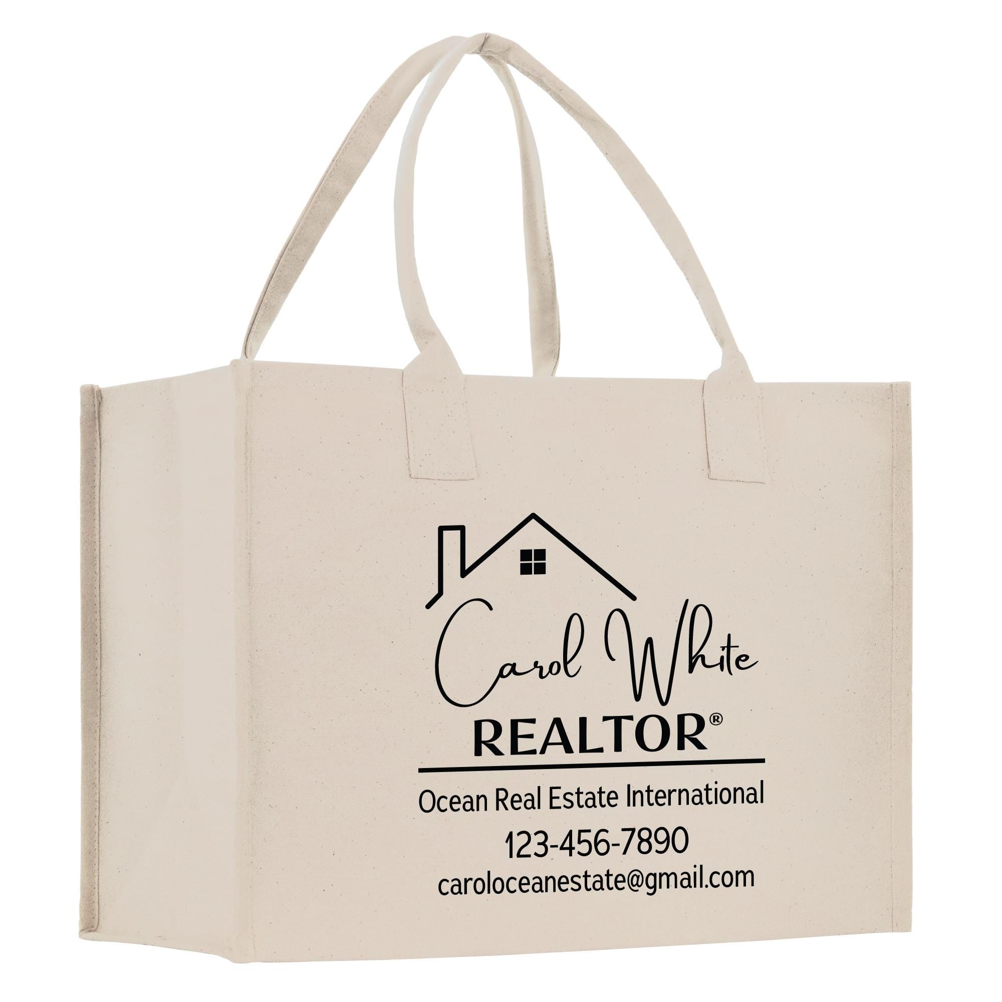 a white bag with a logo on it