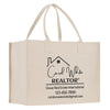 a white bag with a logo on it