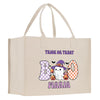 a trick or treat bag with a ghost on it