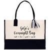 a black and white bag with a black handle