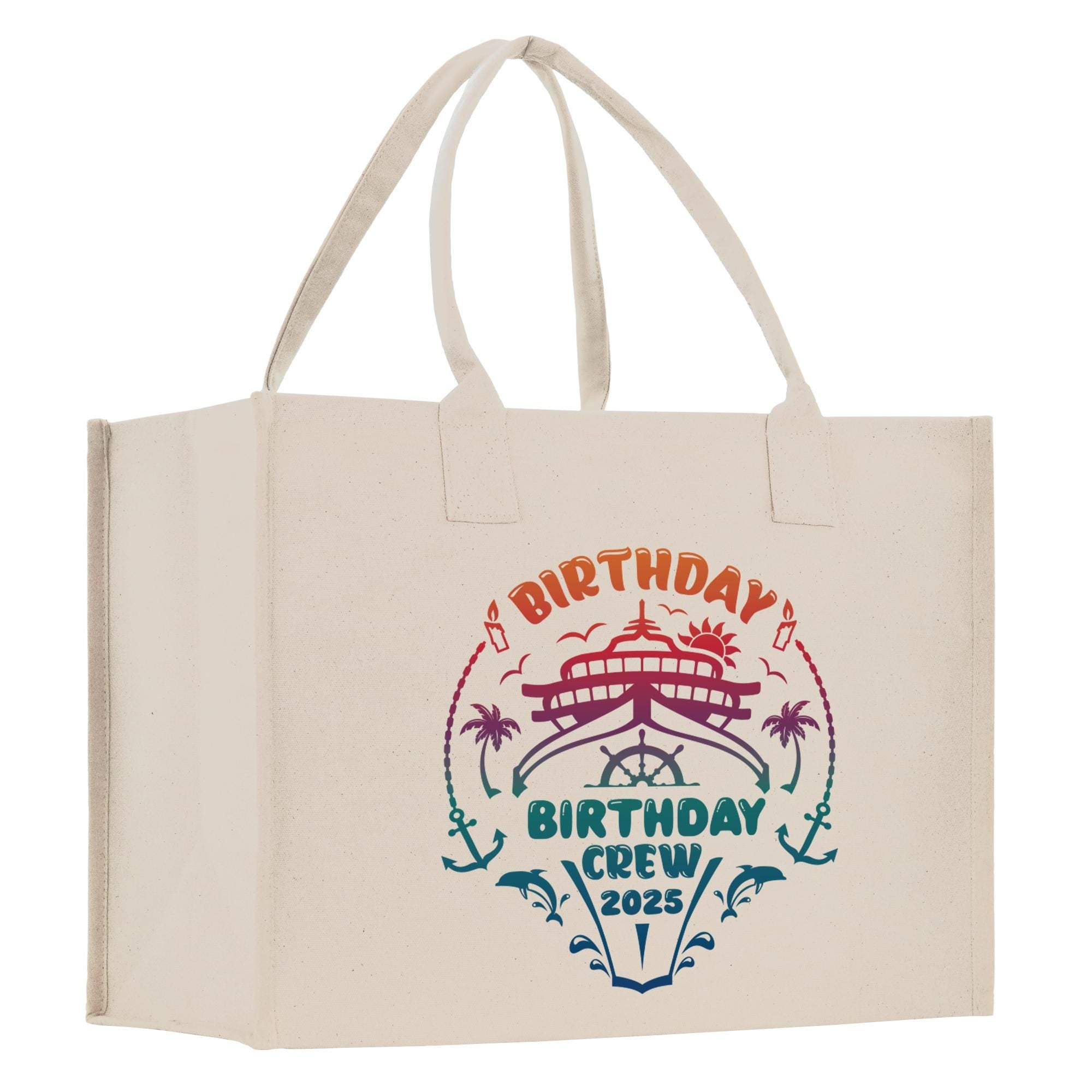 a white shopping bag with a happy birthday message