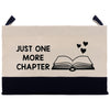 a bag with a book and hearts on it