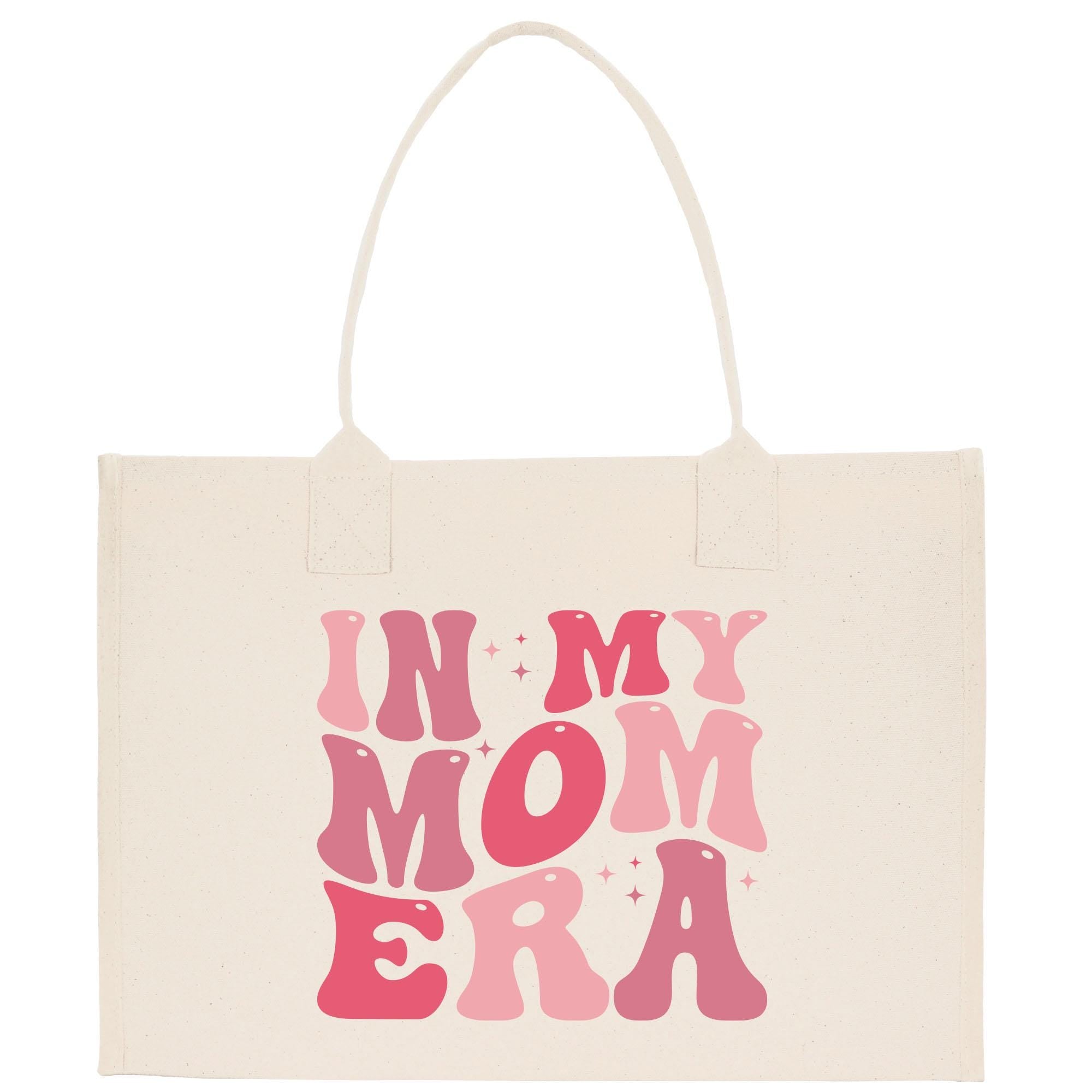 a bag with the words in my mom era printed on it