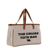 a white tote bag with the cruise tote bag printed on it