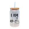 a glass jar with a straw sticking out of it