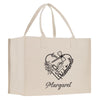 a white shopping bag with the words margaret on it