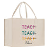 a white bag with words written on it