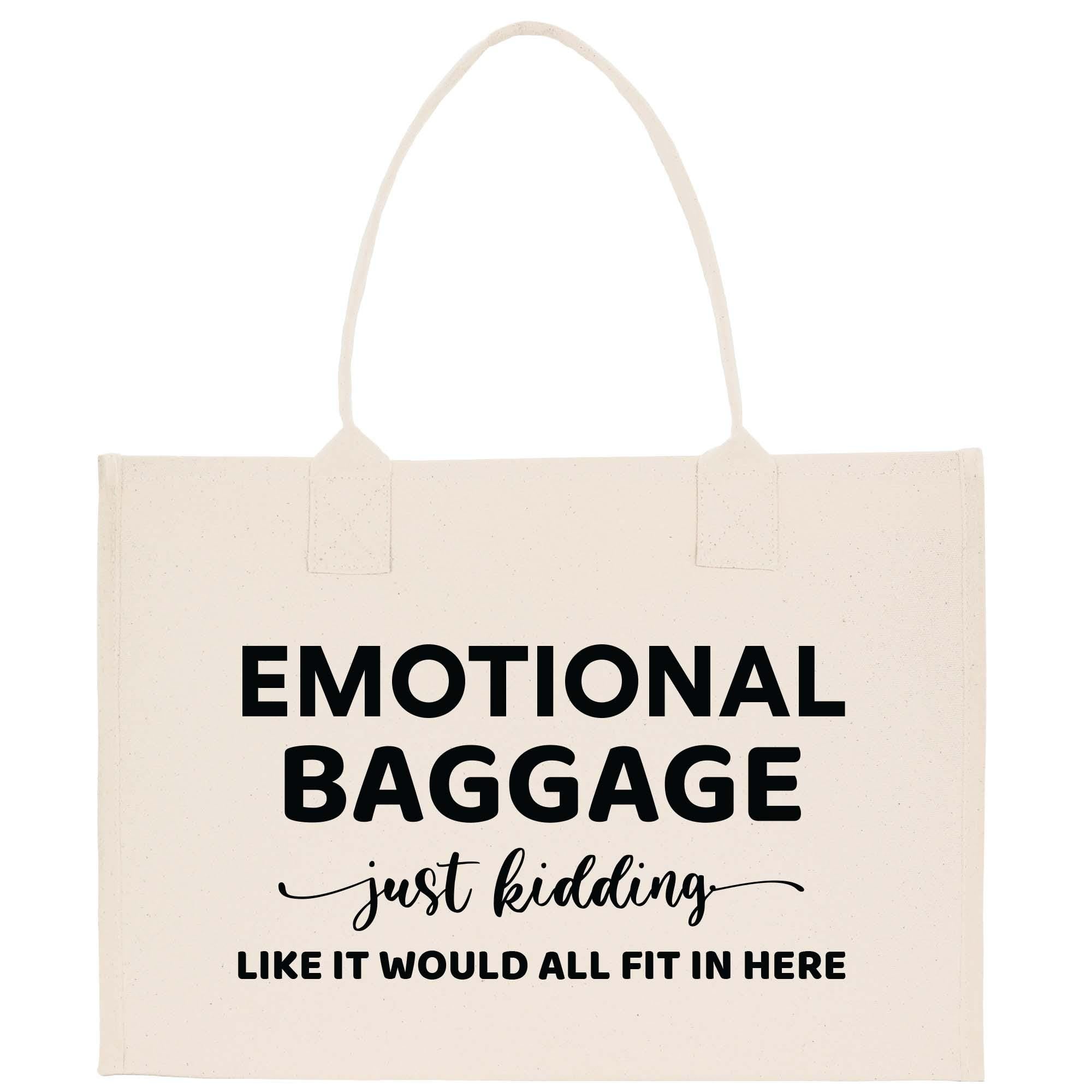 a white bag with black lettering on it