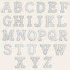the alphabet letters of the English alphabet, each one made up of numerous small diamonds or gemstones, creating a sparkling and luxurious appearance.