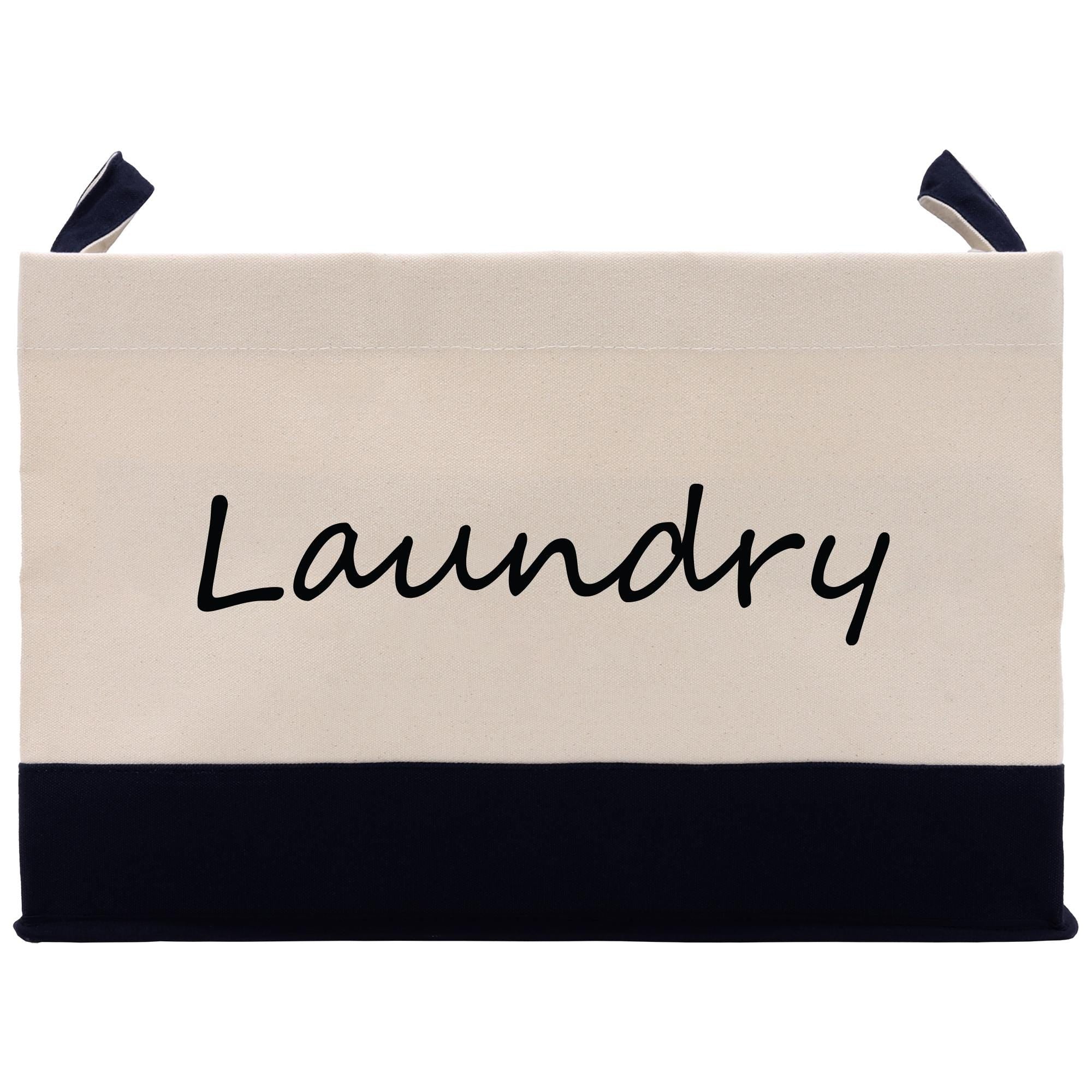 a laundry bag with the word laundry written on it