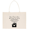 a bag with a house and a heart on it