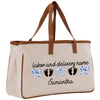 a canvas bag with the words labor and delivery nurse on it
