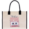 a tote bag with a picture of a cassette cassette cassette cassette cassette cassette cassette