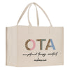 a white shopping bag with the words ota on it