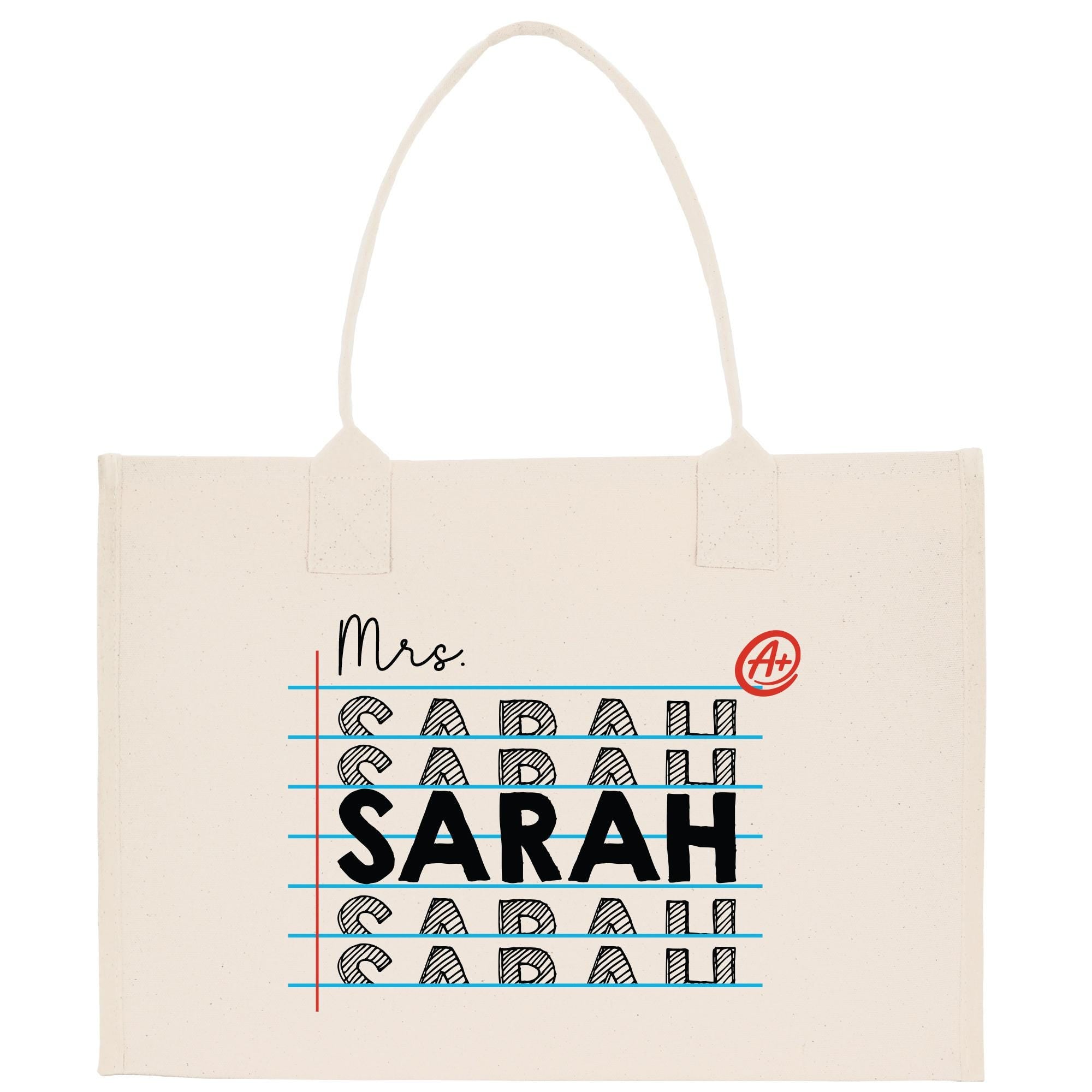 a tote bag with the words mr and mrs on it