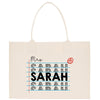 a tote bag with the words mr and mrs on it