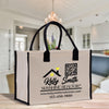a reusable bag sitting on a table in a kitchen