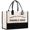 a white and black bag with a black handle