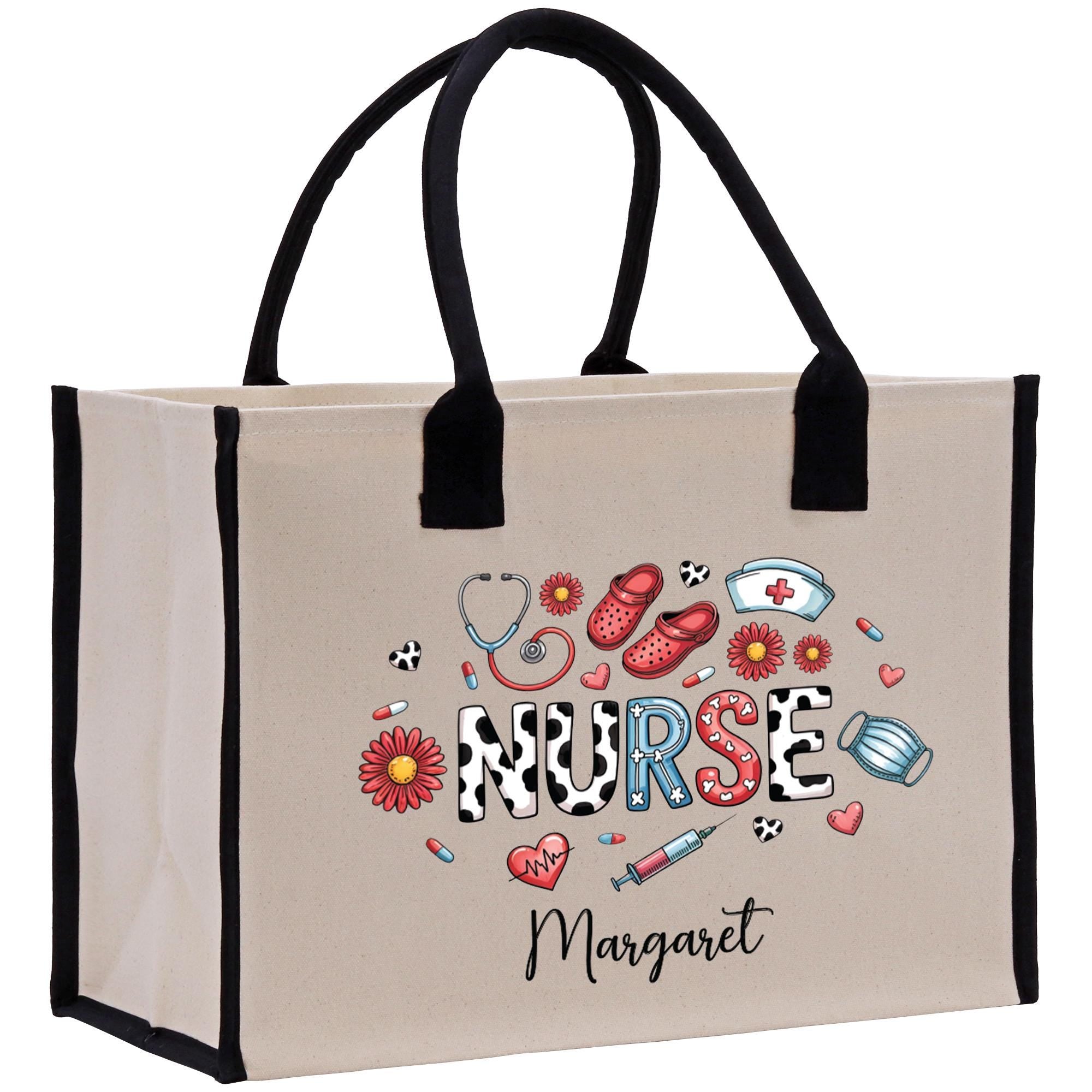 a bag with a nurse design on it