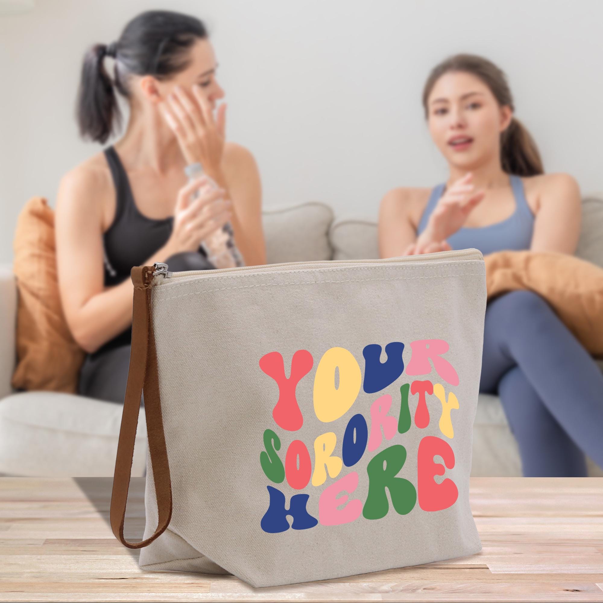 two women sitting on a couch talking to each other