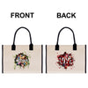two shopping bags with the words mother and love printed on them
