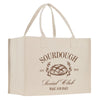 a white bag with a logo on it