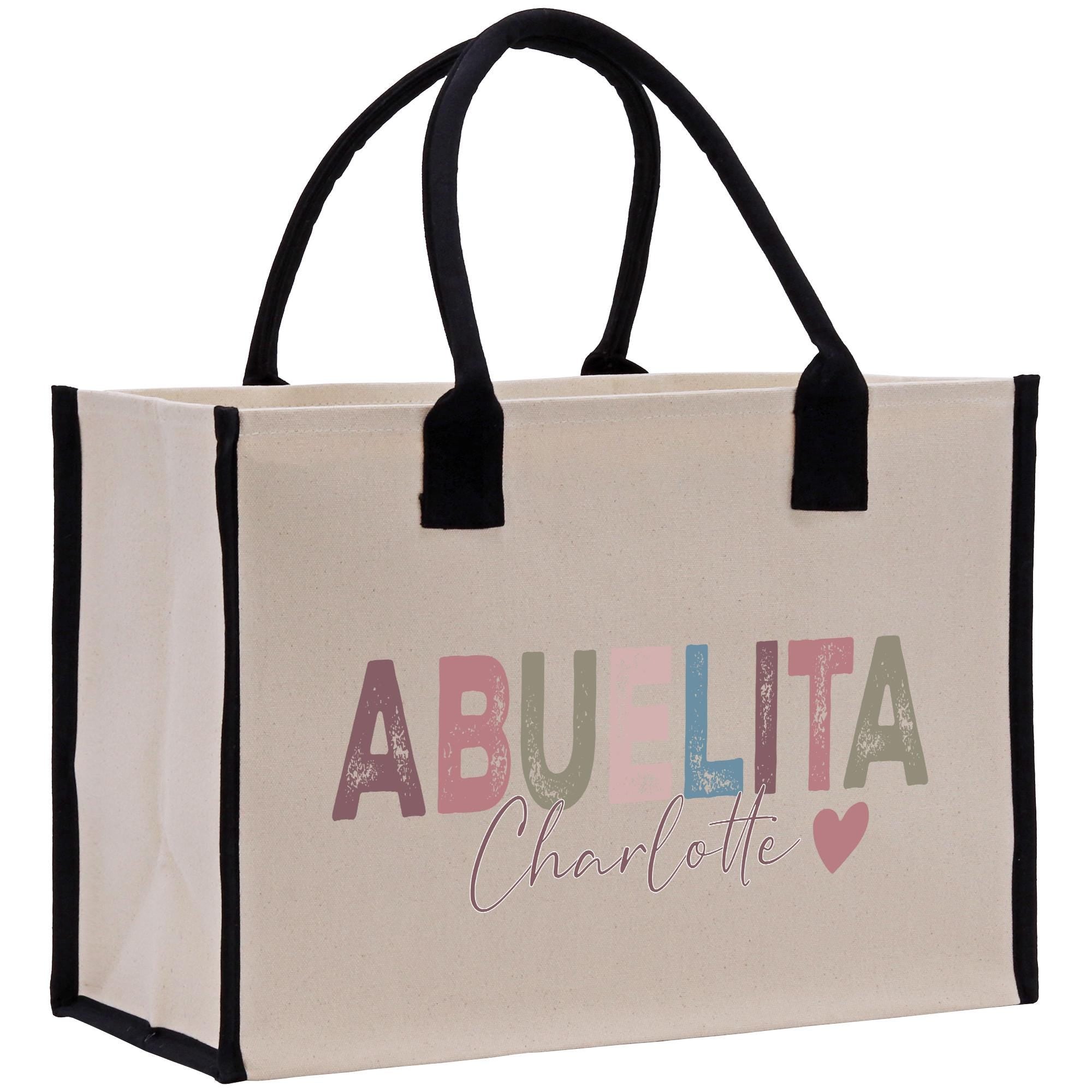 a shopping bag with the word abuella charlotte printed on it