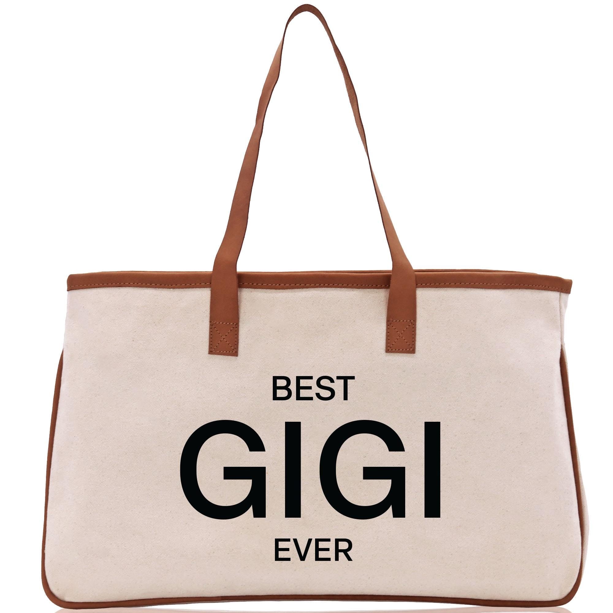 a bag with the words best gig ever printed on it