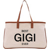a bag with the words best gig ever printed on it