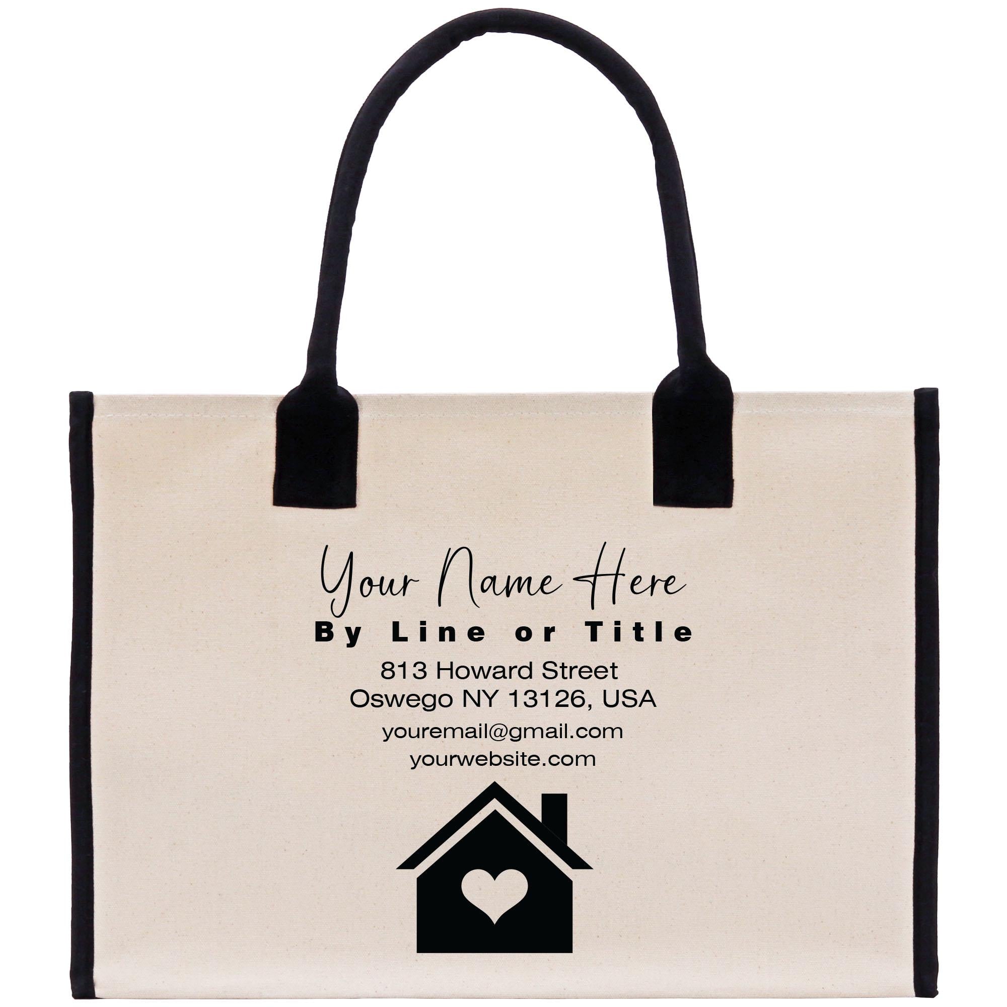 a bag with a house and a heart on it