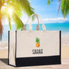 a canvas bag with a pineapple on it