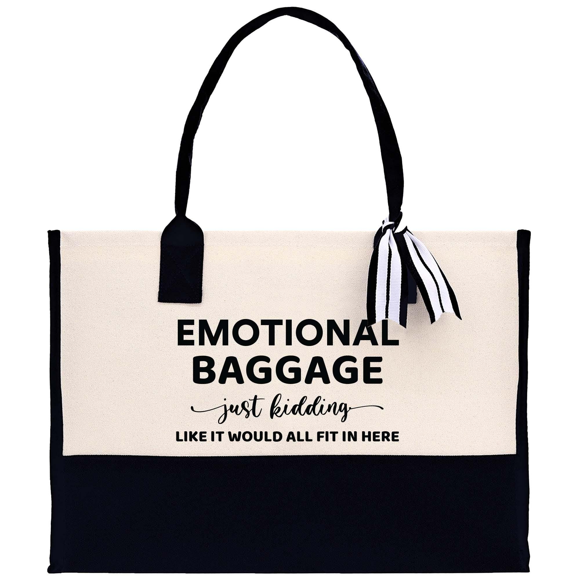 a white and black bag with a black handle