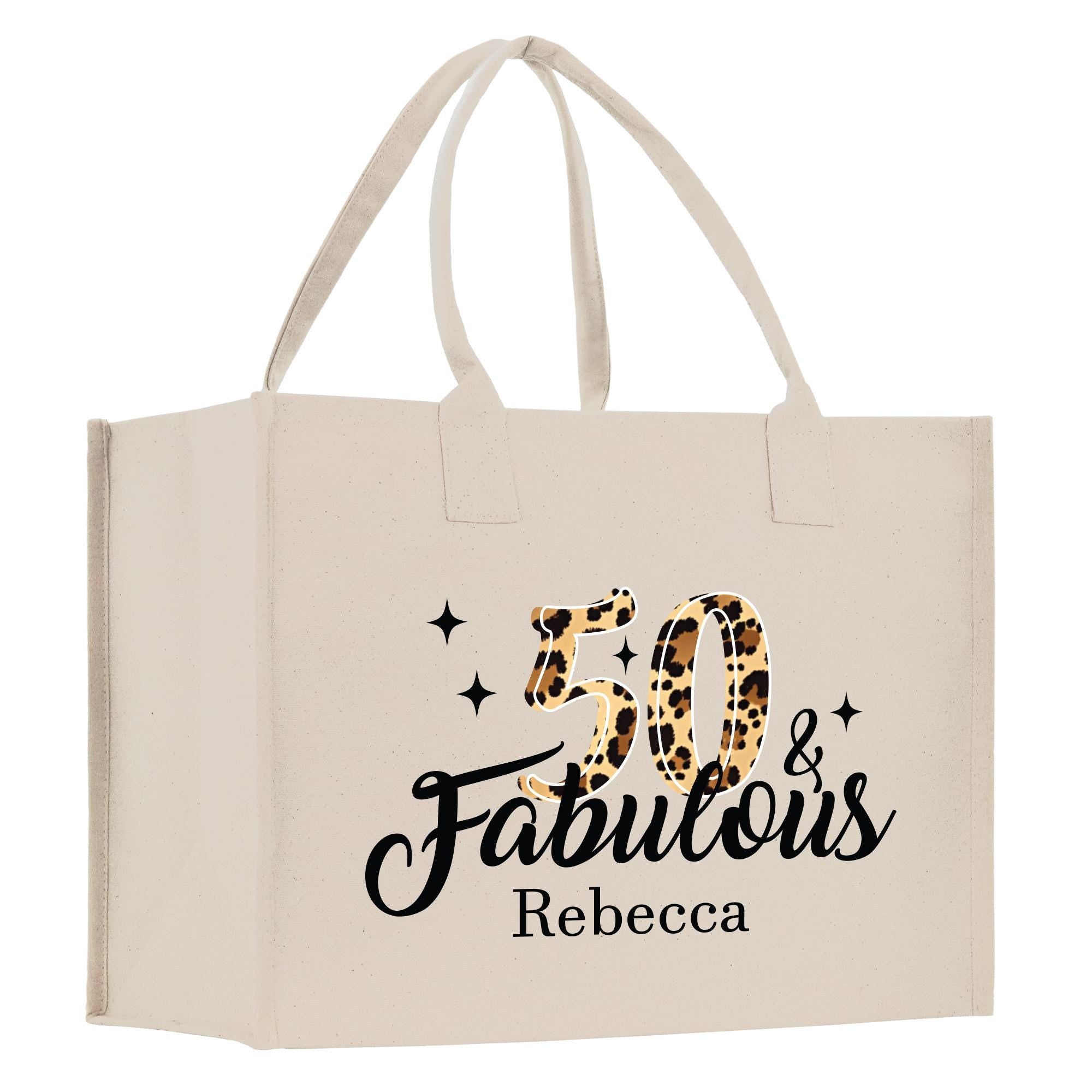 a white shopping bag with a leopard print