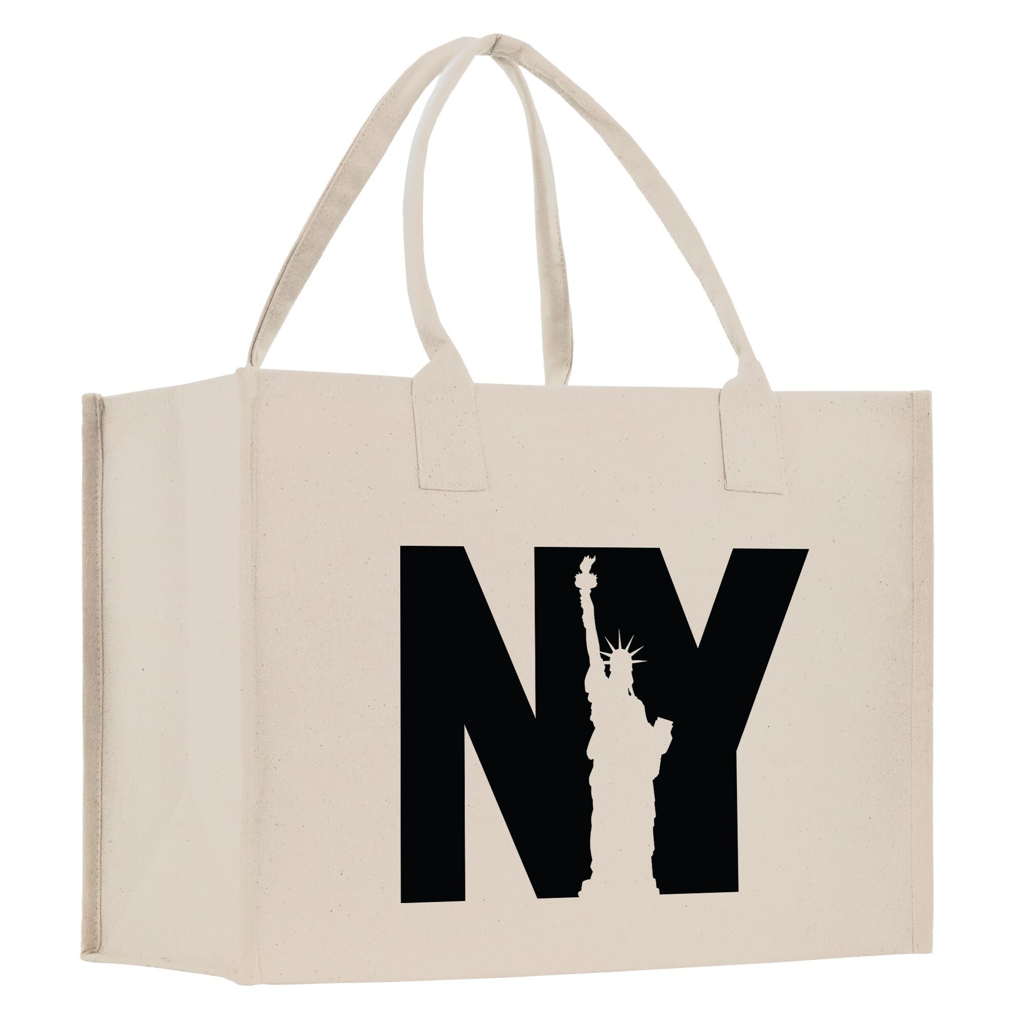 a new york bag with the statue of liberty on it