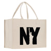 a new york bag with the statue of liberty on it