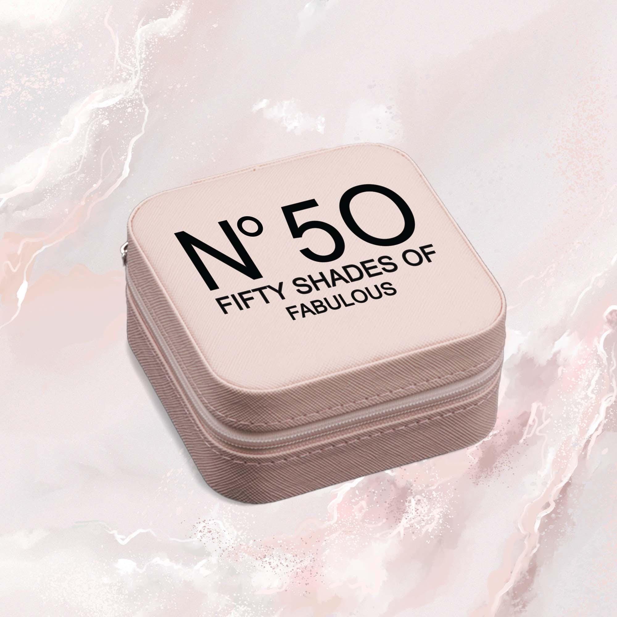 a white box with a fifty shades of fabulous written on it