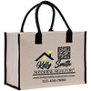 a bag with a qr code on it