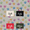 a group of bags with different designs on them