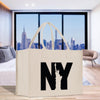 a bag with a picture of the statue of liberty on it