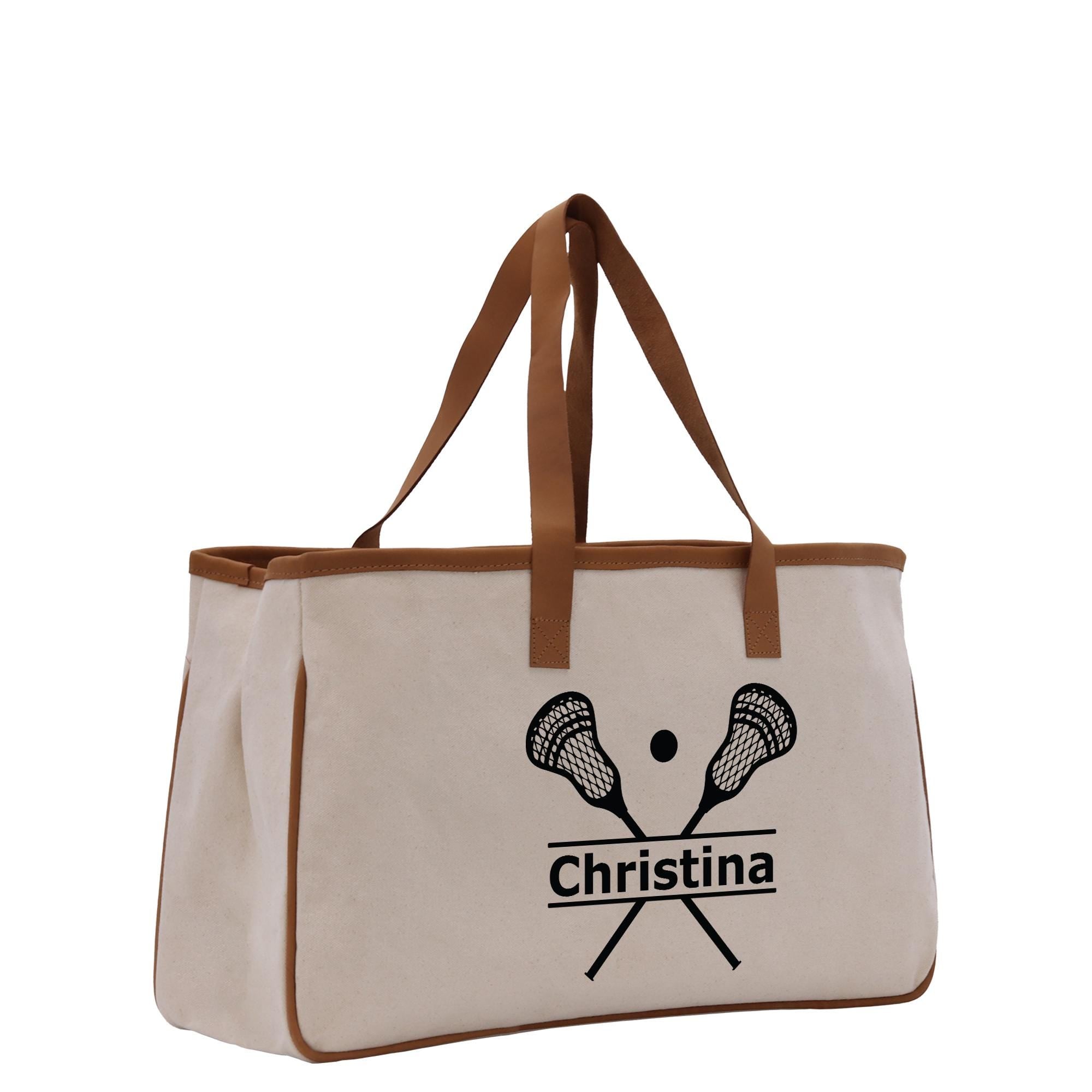 a bag with a tennis racket and ball on it