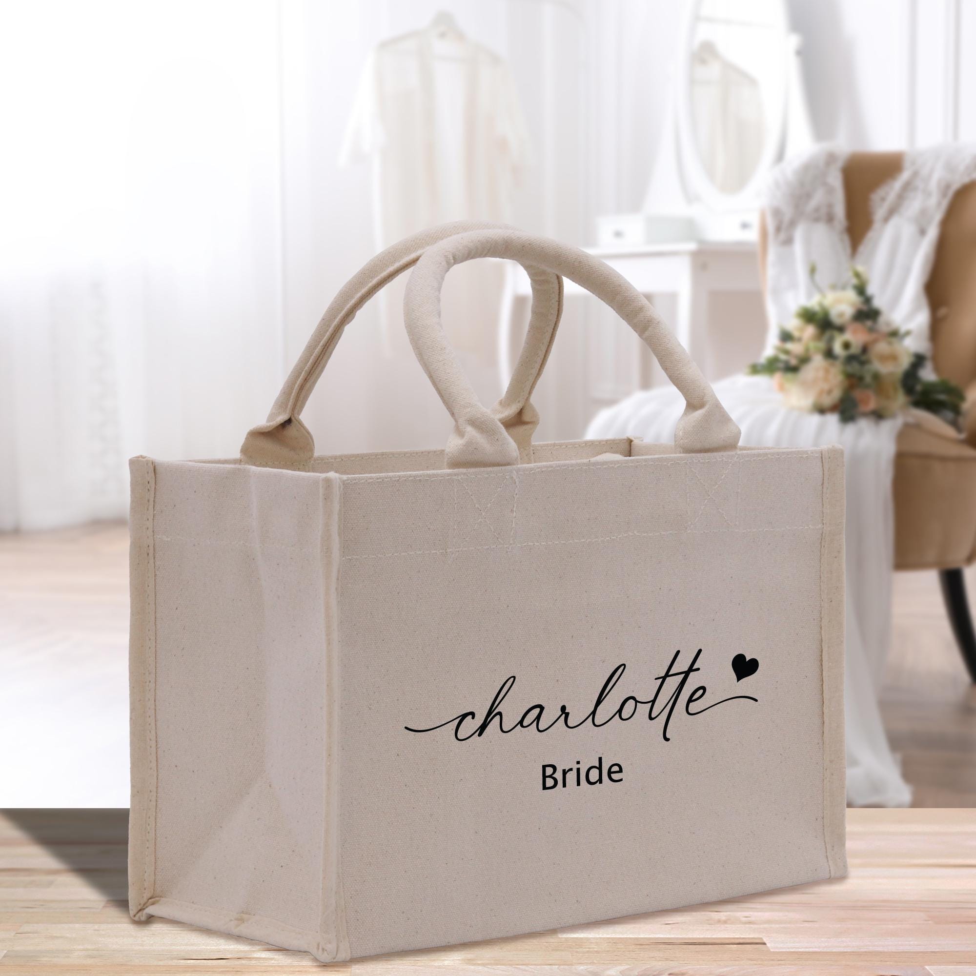 a bag that says charlotte bride on it