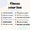 a poster with a bunch of different types of font