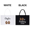 a black and white shopping bag with leopard print