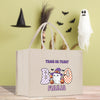 a trick or treat bag with a ghost on it