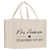 a white bag with the words mrs anderson on it