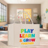 a play learn and grow bag sitting on a table