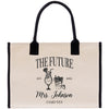 a tote bag with the words, the future mrs johnson is said yes