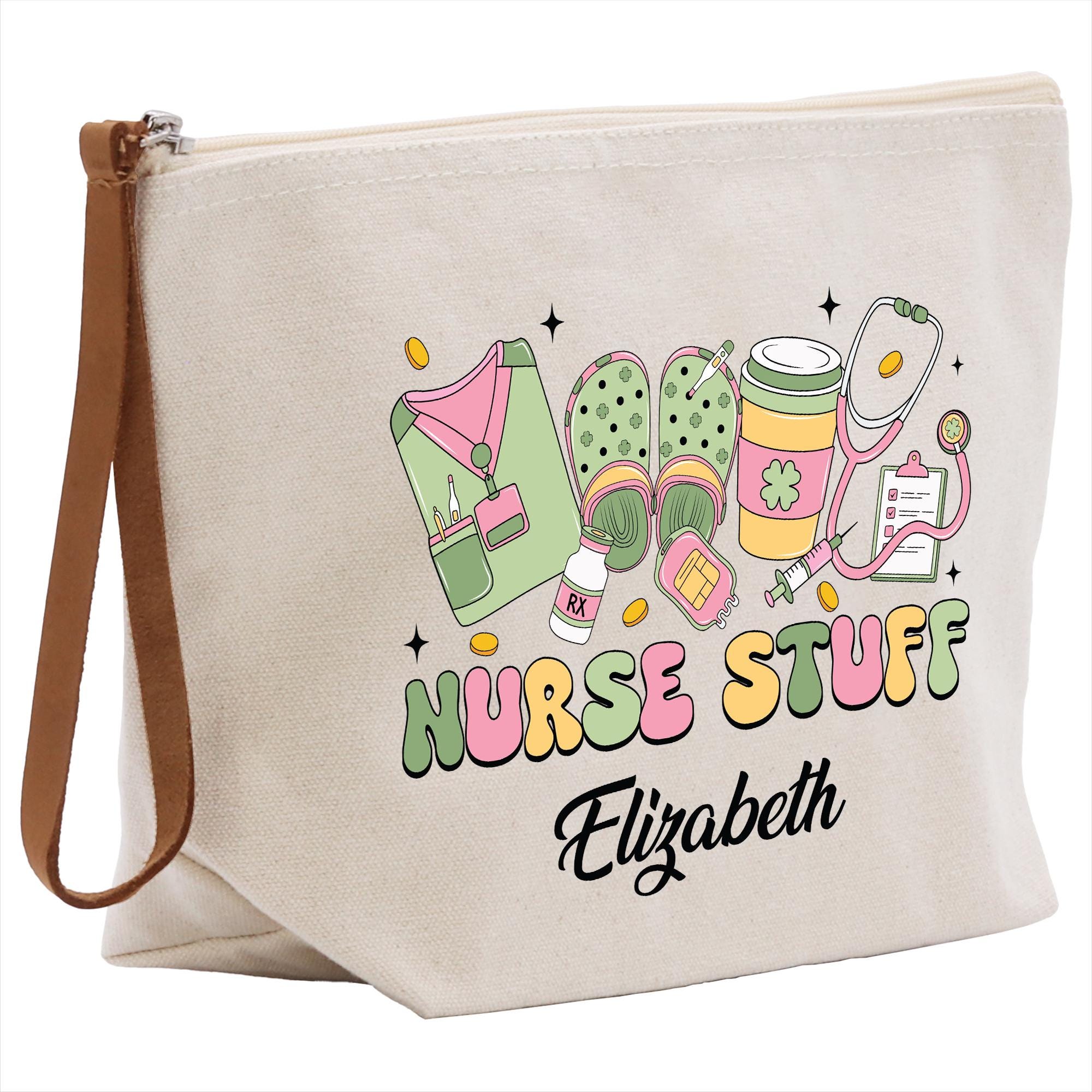 a canvas bag with a horse stuff design on it