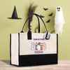 a trick or treat bag sitting on a table